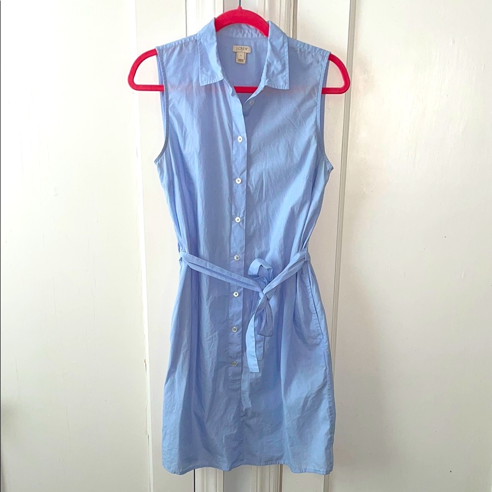 Sleeveless Shirt Dress